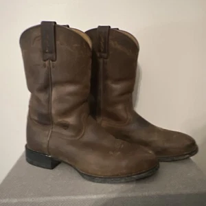 ARIAT ATS 35525 HERITAGE ROPER BROWN LEATHER WESTERN BOOTS SIZE 8D - Picture 1 of 5