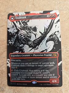 MTG Urabrask The Great Work 0299 March of the Machine Mythic Foil Borderless