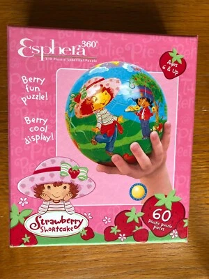 VTG STRAWBERRY SHORTCAKE Esphera360 Jigsaw 60 Pieces 3D Plastic Spherical Puzzle - Image 1 of 3
