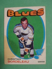 1971-72 OPC O-PEE-CHEE CHRISTIAN BORDELEAU RC ROOKIE #51 ST LOUIS BLUES