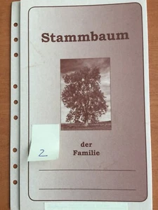 Stammbaum Ahnentafel Ahnenpass Familienstammbaum Familienchronik Genealogie neu - Bild 1 von 4