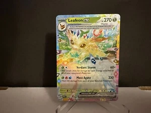 2024 Pokemon TCG Leafeon ex 006 Surging Sparks Full Art Double Rare Card NM+ - Picture 1 of 2
