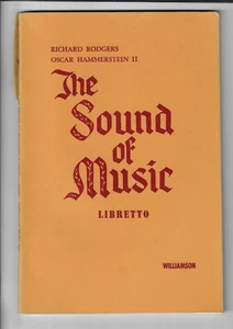 The Sound of Music Script Libretto Broadway, Original Production - Picture 1 of 1