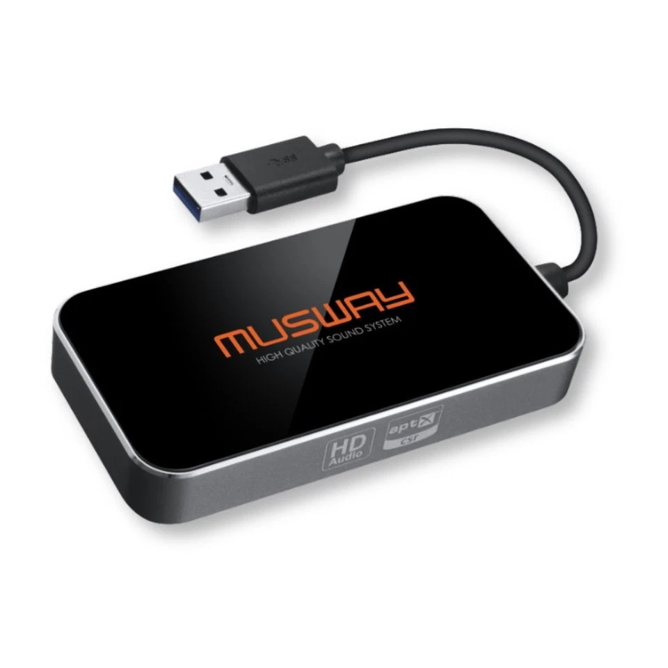 MUSWAY BTA-HD Bluetooth 5.1 & APP Dongle für DSP Endstufen Hi-Res Car-Hifi - Bild 1 von 1
