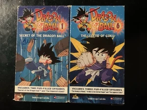 Vintage Dragon Ball VHS Tapes Legend Of Goku And Secret Of The Dragon Ball - Picture 1 of 7