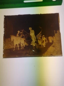Rare!!Antique glass negative of Civil War General lee? Soldier 4"X5" - Picture 1 of 6