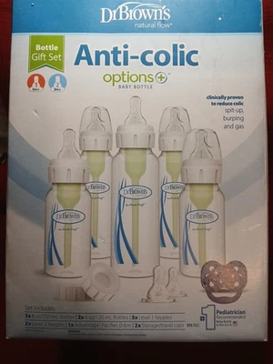 Baby Bottle Gift Set 5 Pack Anti Colic Options Plus Feeding Bottles by Dr Browns - Image 1 of 4