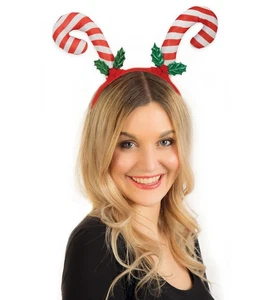 Diadema Barra de Azúcar Navidad San Nicolás Fiesta Carnaval Blanco Rojo - Imagen 1 de 4