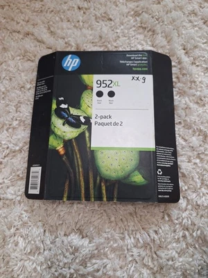 Nuevo paquete de 2 cartuchos de tinta negra HP 952XL N9K29 -80009 vencidos diciembre 2023 Foto 1 de 4