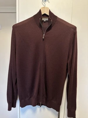 N Peal Hyde Fine Gauge Cashmere Full Zip Jumper, Size L, RRP £395 - Image 1 of 4