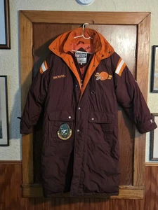 Vintage NFL TRIPLE F.A.T GOOSE CLEVELAND BROWNS COAT - Bild 1 von 9