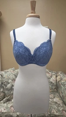 Sujetador con aros de encaje azul 34D La Senza Foto 1 de 4
