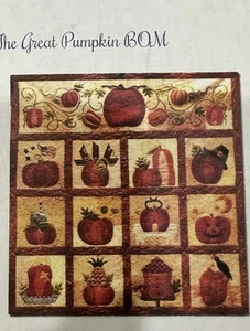 THE GREAT PUMPKIN QUILT BLOCK OF THE MONTH KIT BY BRIAR ROSE DESIGNS - Picture 1 of 6