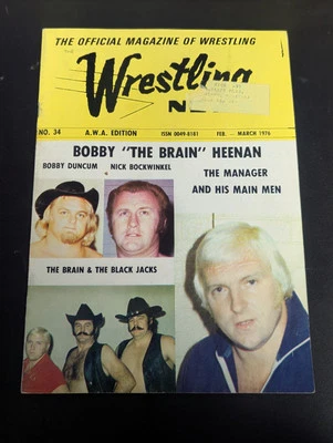 Wrestling News Magazine February - March 1976 No. 34 A.W.A Edition  - Image 1 of 3