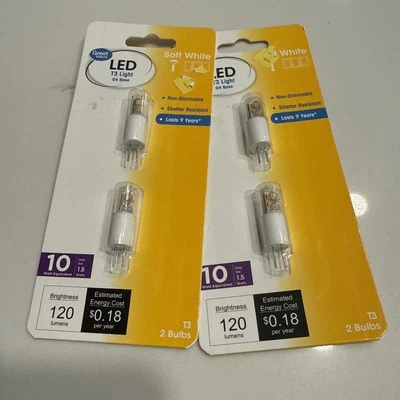 Great Value LED Landscape /Cabinet Lighting T3 2.0w Non Dimmable G4 Four Bulbs - Image 1 of 4