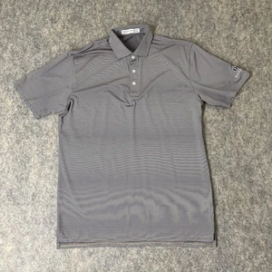 Polo homme Holderness & Bourne grande coupe ajustée rayé bleu marine noir rock - Photo 1 sur 8