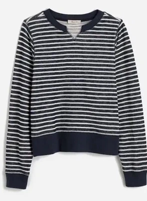 Madewell Relajado Manga Larga Cuello Redondo Suéter Sudadera a Rayas Para Mujer’s Talla M Foto 1 de 4