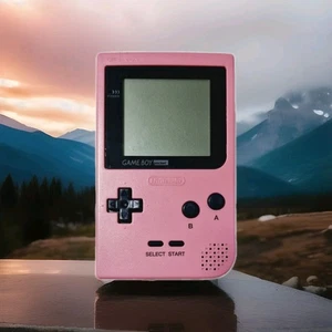 Nintendo Game Boy Pocket (MGB-001) rosa, console portatile vintage, 33 giochi - Foto 1 di 7
