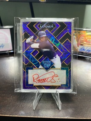 2023 Wild Card Auto Mania Raimfer Salinas Purple Auto 1/8 New York Yankees - Image 1 of 2