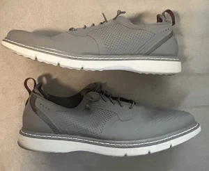 Stacy Adams Men SYNCHRO Plain Toe Elastic Lace Up Size 10.5M Gray - Picture 1 of 8