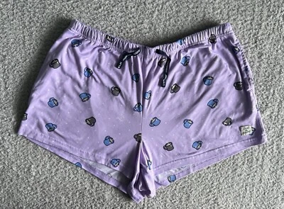 Pantalones Cortos Life is Good Sleep Para Mujer Talla Grande Púrpura Café Pijama Salón Elástico Foto 1 de 4
