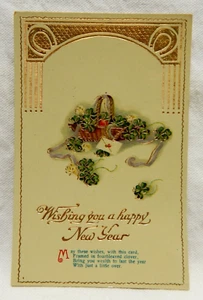 WISHING YOU A HAPPY NEW YEAR EMBOSSED - Picture 1 of 2