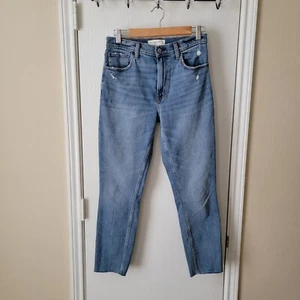 Pantalones de mezclilla ajustados de tiro alto Abercrombie & Fitch 4R/27 - Imagen 1 de 8