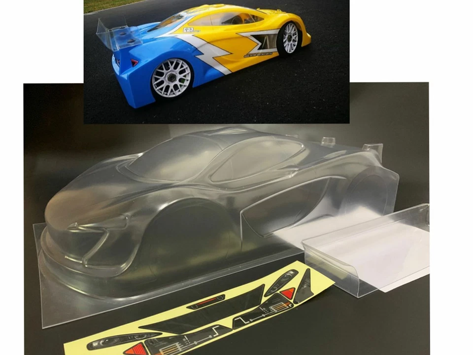 1/8 Scale GT3 rc on road car Clear Body TB833 325mm Xray/HB/Serpent GT PC shel - Image 1 of 3