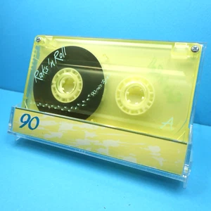 🍒 1x RAKS Raks'n Roll 90 * YELLOW * IEC I Type 1 * Cassette Kassette * 1996 - Bild 1 von 4
