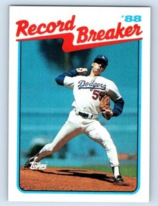 1989 Topps #5 Orel Hershiser Raw Actual Scans