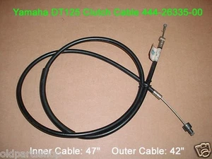 Yamaha DT125 Clutch Cable 1974-1976 NOS Genuine DT CLUTCH WIRE OEM 444-26335-00 - Picture 1 of 6