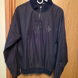 Weatherproof Brand Pullover 1/4 Zip Windbreaker Unlined Unisex Size Small Black - Picture 1 of 5