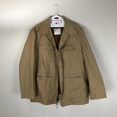 London Fog Fur Lined Mens Jacket Size 44 REG Pockets Made In Columbia - Image 1 of 4