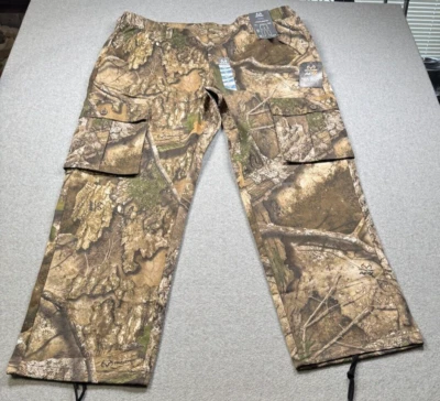 Realtree APX Mens Camo Pants XL 40-42 6 Pocket Cargo Pants Side Elastic - Image 1 of 4