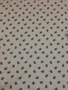 Tela de aspecto de lino Chatham Glyn mini abejas para cortina/tapicería/cojines, persianas - Imagen 1 de 5