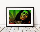 bob marley weed PhotoPaper excellent Quality frame NOT included all sizes