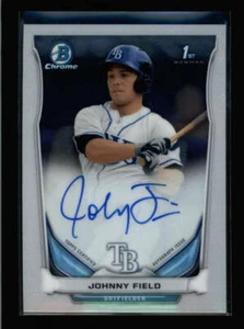 JOHNY FIELD 2014 BOWMAN CHROME ON CARD ROOKIE AUTOGRAPH AUTO RC AK8009 - Picture 1 of 1
