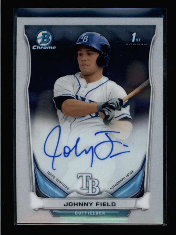 JOHNY FIELD 2014 BOWMAN CHROME ON CARD ROOKIE AUTOGRAPH AUTO RC AK8009 - Image 1 of 1