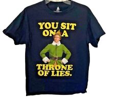 Men's Elf Xmas You Sit On A Throne Of Lies T-Shirt X-Mas- Med- Ripple Junction
