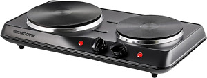 Electric Countertop Stove Dual Burner, Portable By OVENTE