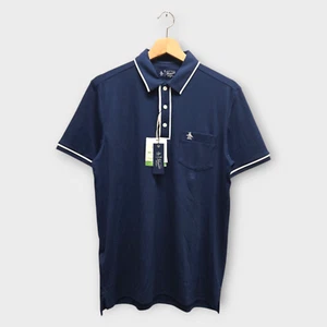 Original Penguin Golf Men's Polo Shirt Performance Earl (Navy/White) - Small (S) - Picture 1 of 2