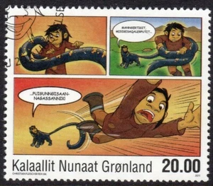 Greenland Scott #595 VF Used 2011 KIaassassuk Comic Strip by Christian Rex - Picture 1 of 1