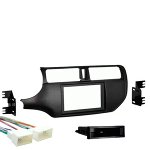 Fits Kia Rio 2016-2017 DIN Stereo Radio Install Dash Kit Matte w/o Push Start - Picture 1 of 3