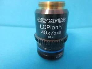 OBIETTIVO MICROSCOPIO OLYMPUS LCPLANFL 40X / 0,60 ∞/ TAPPO CORREZIONE-G2 +/-.5 - Foto 1 di 7