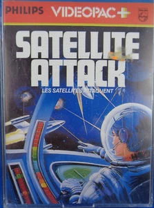 PHILIPS VIDEOPAC+ 34 -- SATELLITE ATTACK (PLASTIC-BOX) - Picture 1 of 5
