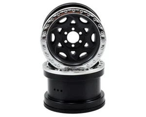 Axial Walker Evans IFD 2.2 Rock Crawler Wheels (2) (Black/Chrome) [AXI31037] - Picture 1 of 4