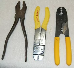 3 herramientas eléctricas usadas pero sólidas vintage pegadoras de alambre engarzado IDEAL (lote #2) - Imagen 1 de 2