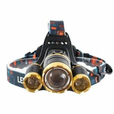 Triple LED 1600 Lumens Rechargable Headlamp