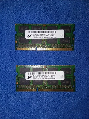 Micron MT16JSF25664HZ-1G1F1 RAM 4GB (2*2GB) 204-Pin SODIMM - Image 1 of 2