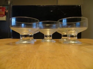Vintage Set of 5 Glass Pedestal Dessert Bowls - Picture 1 of 5